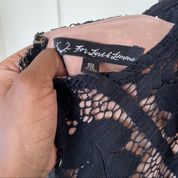 For Love and Lemons Gianna Black Lace Apron Dress - Picture 11 of 16